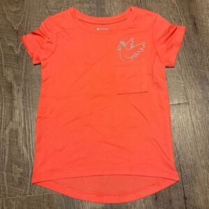 Members mark, My Favorite Tee Kids Coral T-Shirt with Embroidered parrot